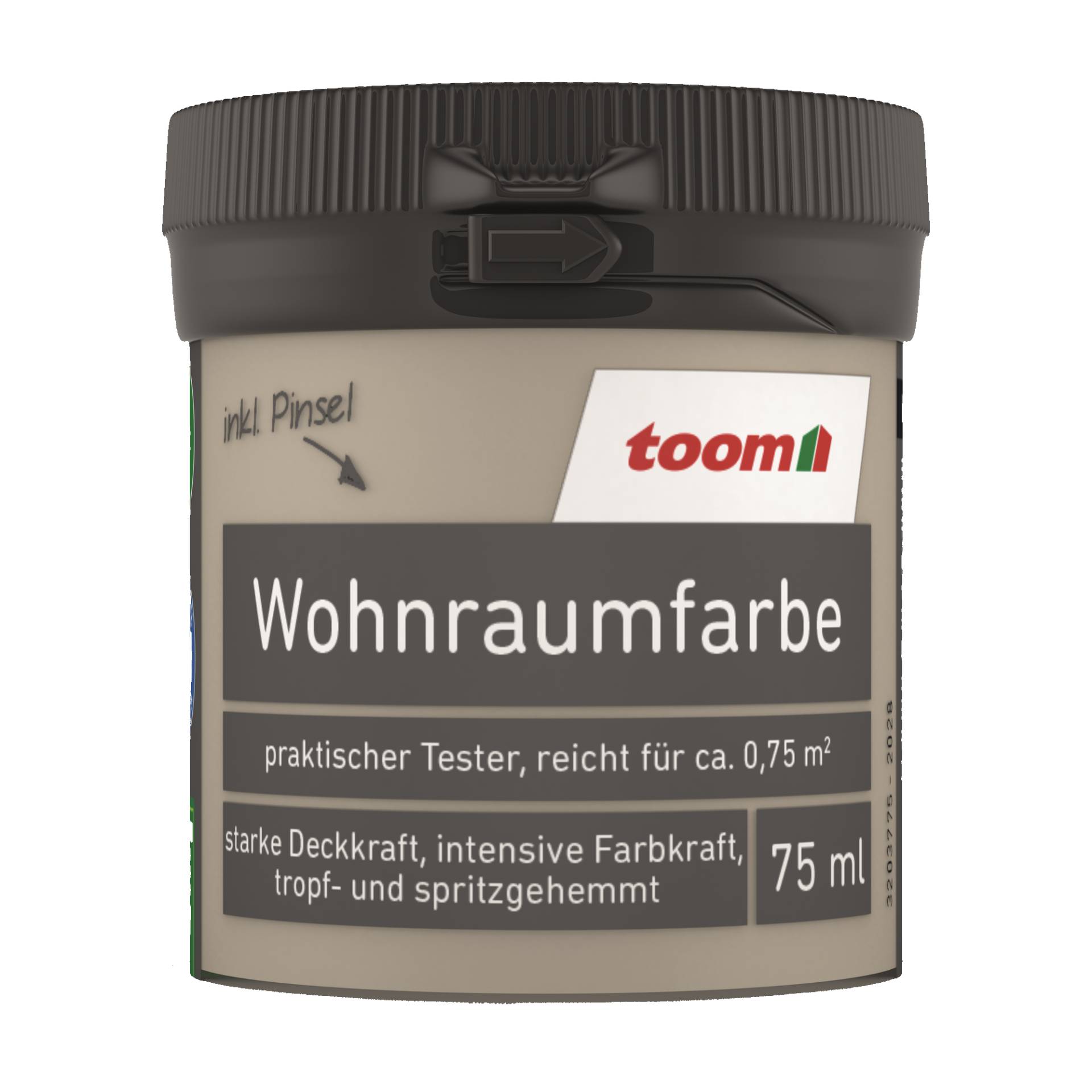 toom Wohnraumfarbe kieselgrau matt 75 ml toom Wohnraumfarbe kieselgrau matt 75 ml von toom