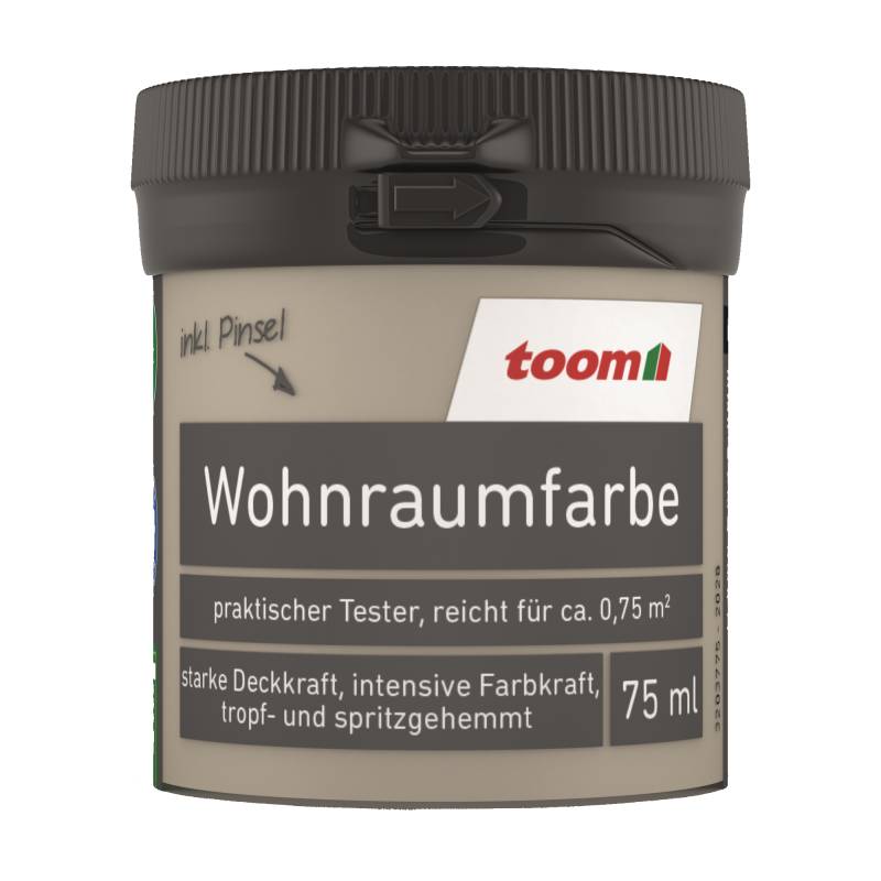 toom Wohnraumfarbe kieselgrau matt 75 ml von toom
