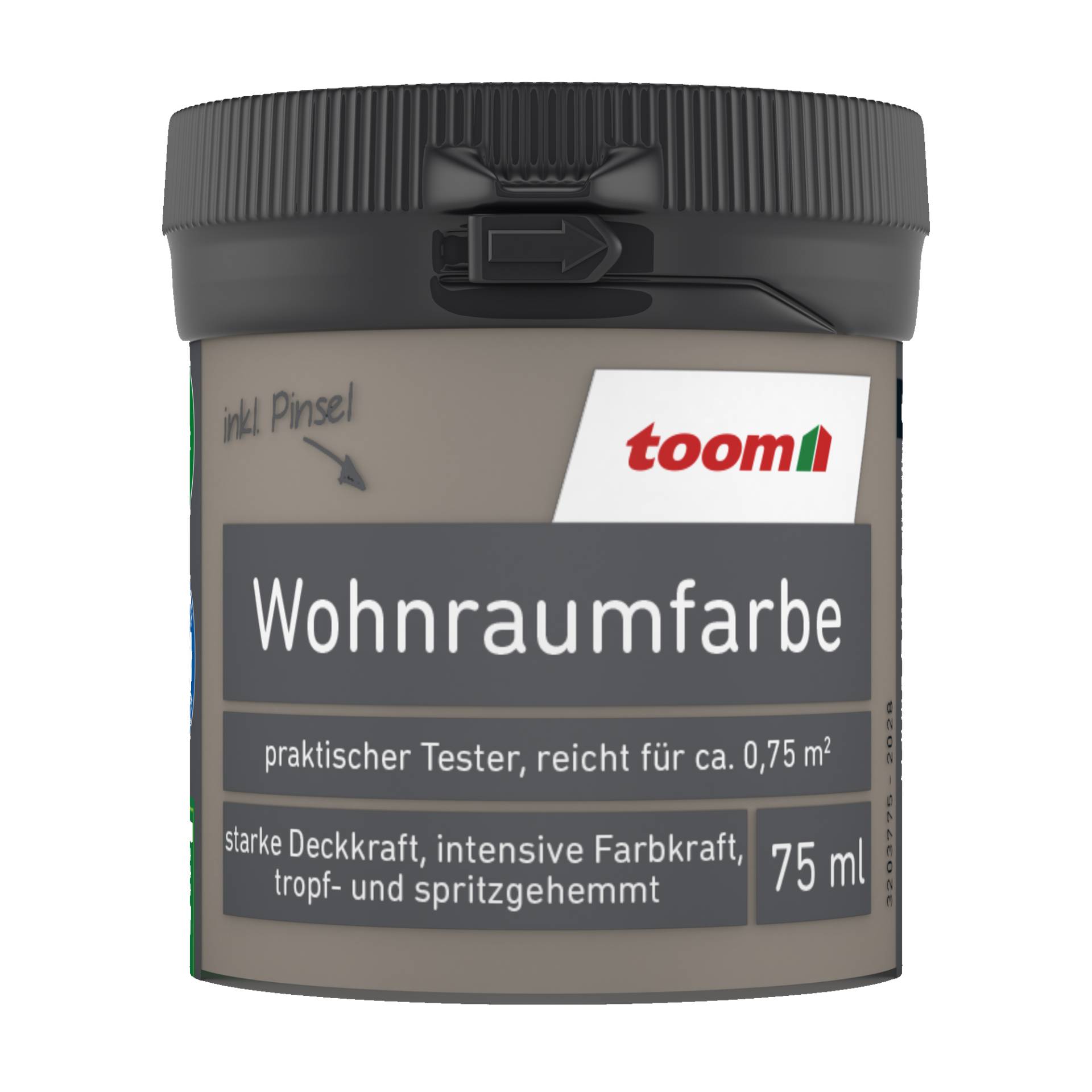 toom Wohnraumfarbe taupe matt 75 ml von toom