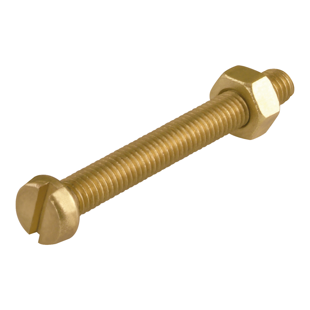 toom Zylinderschraube M5 x 50 mm messing DIN 84 5 Stück von toom