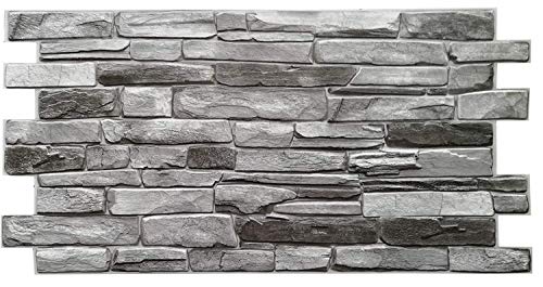 top.eco.wall PVC-Wandpaneele 3D Deko Fliesen Verkleidung - Grau, 22 Stück, 10.78 qm, PVC, Rechteckig, Matt, Gemalt, Modern, Peel & Stick top.eco.wall PVC-Wandpaneele 3D Deko Fliesen Verkleidung - Grau, 22 Stück, 10.78 qm, PVC, Rechteckig, Matt, Gemalt, Modern, Peel & Stick von top.eco.wall