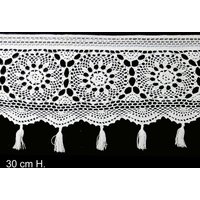 Häkelgardine, Vollhäkel , Scheibengardinepanneaux, Weiss, 30 X 130 cm Häkelgardine, Vollhäkel , Scheibengardinepanneaux, Weiss, 30 X 130 cm von topangebote