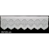 Scheibengardine, Mit Breitem Häkeleinsatz, Weiss, 35 X 125 cm Scheibengardine, Mit Breitem Häkeleinsatz, Weiss, 35 X 125 cm von topangebote