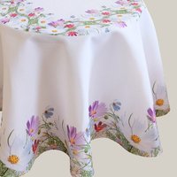 Tischdecke, Rund, Druckmotiv, Blumen Bunt, 170 von topangebote