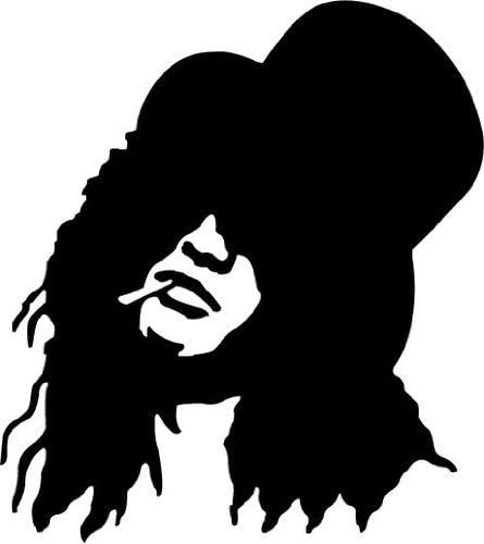 Guns N' Roses Slash Musik Hochwertigen Auto-Autoaufkleber 12 x 12 cm von topstick