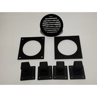 Grow Box Bausatz Growbox Growschrank Ventilator Halter Gitter Growboxventilator Garden Highpro 5 W von topware2009