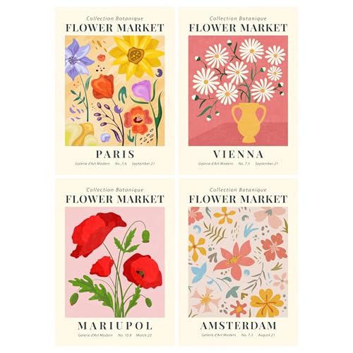 Posterset 4 Poster DIN A4 Fruits - Früchte Lemon Schlafzimmer Küche Wandbild Wanddeko Poster Set ohne Rahmen Fruits 01 von tosami