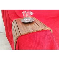Sofa Tablett, Holztablett, Flexible Stuhl Holz Tv-Fach, Couchtisch Aus Holz, Tablett-Tisch, Runde Tabletts Bett, Frühstückstablett, Tv-Fach von tossart