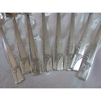 8 Vintage Silber Teller Teelöffel - Caprice Muster 1931 // Besteck 8 Vintage Silber Teller Teelöffel - Caprice Muster 1931 // Besteck von totalvintage