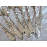 Camille 1937 Muster // Teelöffel 8Er Set Silber Teller Vintage Besteck von totalvintage