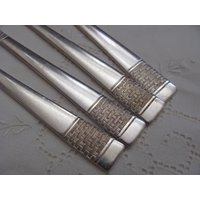 Cavalcade Messer - 4Er Set Silberblech Spreizmesser Muster 1946 Cavalcade Messer - 4Er Set Silberblech Spreizmesser Muster 1946 von totalvintage