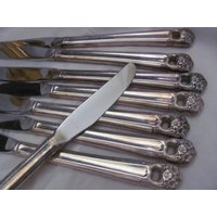 Eternally Your Knives // 8 Stück Silberbleche Dinner Grille von totalvintage