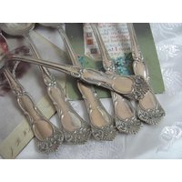 Set Von 6 Nickel Plate Esslöffel Suppenlöffel - Wm A. Rogers // Vintage Antique Silverware Besteck von totalvintage