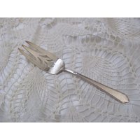 Silber Platte Gebäck Serviergabel - Ehrengast Muster 1935 Holmes & Edwards von totalvintage