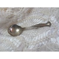 Vintage Antique Silber Teller Zucker Beere Löffel - Elmwood Muster 1916 Cambridge von totalvintage