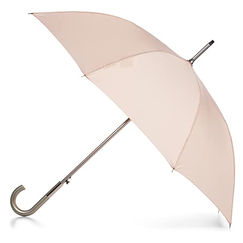 totes Unisex Regenschirm mit J-Griff, automatischer Öffnung, Evening Sand, Einheitsgröße, Auto Open J-Griff Stick Eco Regenschirm von totes