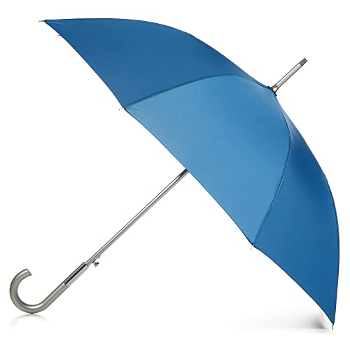 totes Unisex Regenschirm mit automatischer Öffnung und J-Griff, Marokkoblau, Einheitsgröße, Automatisch öffnender Regenschirm mit J-Griff von totes
