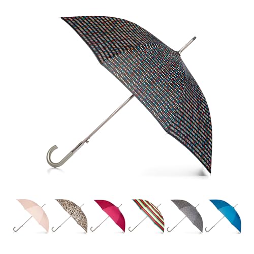 totes Unisex Damen Herren Auto Open J-Handle Stick ECO Regenschirm, Multi Dash, Einheitsgröße, Auto Open J-Griff Stick Eco Regenschirm totes Unisex Damen Herren Auto Open J-Handle Stick ECO Regenschirm, Multi Dash, Einheitsgröße, Auto Open J-Griff Stick Eco Regenschirm von totes