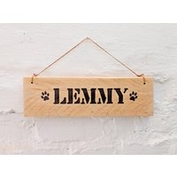 Wunschname Auf Holz Holzschild Wandbild Hundeliebe Katzenliebe von toultime