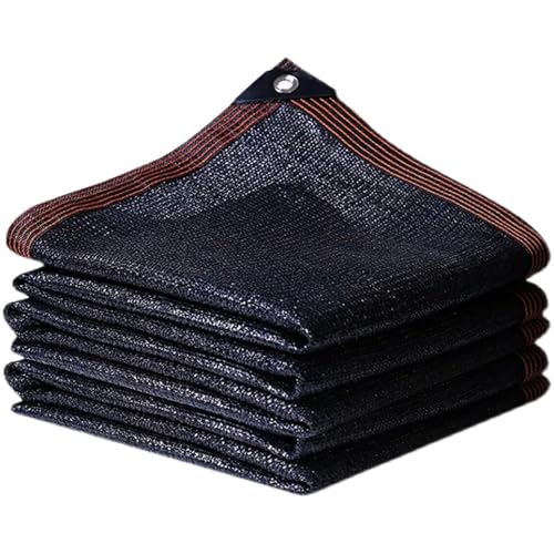 tow000ack Schattierungsnetz,96% UV-Schutz Schattennetz mit Ösen,Wasserdicht Sonnenschutz HDPE Schwarze Schattentuch,Garten Sonnensegel,für Außenbereich,Terrasse,Garten,Anpassbar (400cm x 400cm) von tow000ack
