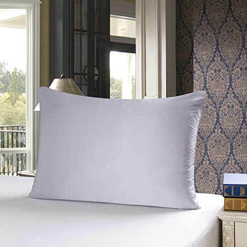 Townssilk 19 Momme 100% Seide Kissenbezug 1 Stück 40x80cm Silber von townssilk