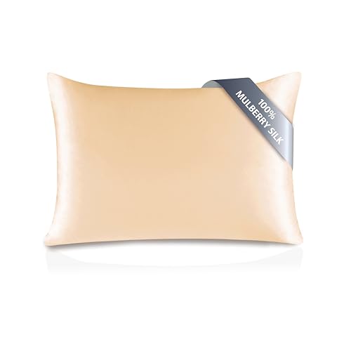 townssilk Kissenbezug, beidseitig aus 100 % 19-Momme-Seide, 50 x 70 cm, mit verstecktem Reißverschluss, Gold townssilk Kissenbezug, beidseitig aus 100 % 19-Momme-Seide, 50 x 70 cm, mit verstecktem Reißverschluss, Gold von townssilk