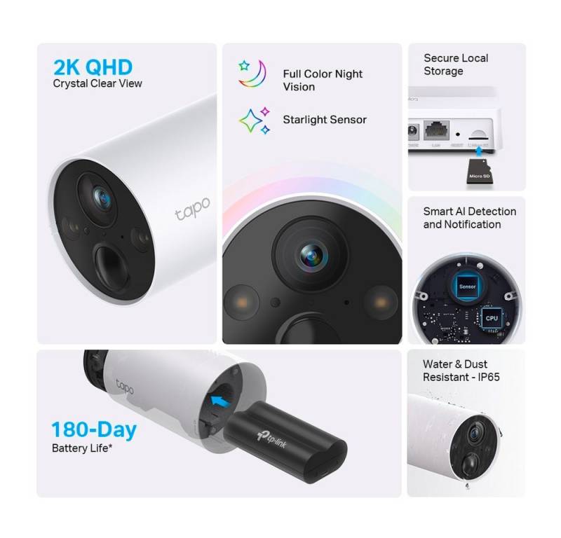 tp-link Überwachungskamera Tapo C420S2 Smartes 2-Kamera-System (Außenbereich) von tp-link