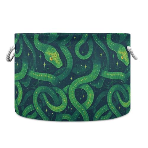 Aufbewahrungskorb mit Cartoonschlange, fluoreszierend, grün, gruselig, zusammenklappbar und wasserdicht, dekorative Körbe mit stabilem Griff, Aufbewahrungsbehälter aus Segeltuch für Cubby-Werkzeug Aufbewahrungskorb mit Cartoonschlange, fluoreszierend, grün, gruselig, zusammenklappbar und wasserdicht, dekorative Körbe mit stabilem Griff, Aufbewahrungsbehälter aus Segeltuch für Cubby-Werkzeug von tplaotee