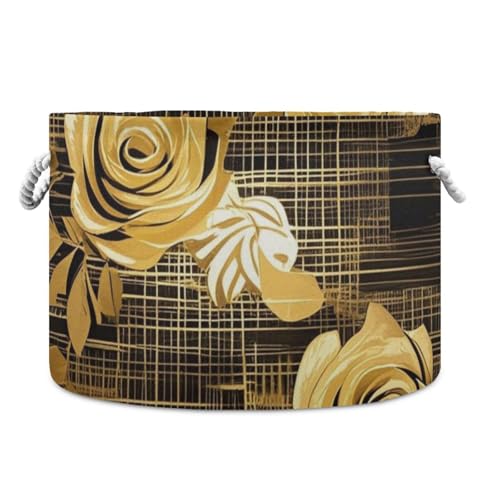 Boho-Aufbewahrungskorb, faltbar, wasserdicht, mit stabilem Griff, Aufbewahrungskörbe aus Segeltuch für Schrank, Bücherregal Boho-Aufbewahrungskorb, faltbar, wasserdicht, mit stabilem Griff, Aufbewahrungskörbe aus Segeltuch für Schrank, Bücherregal von tplaotee