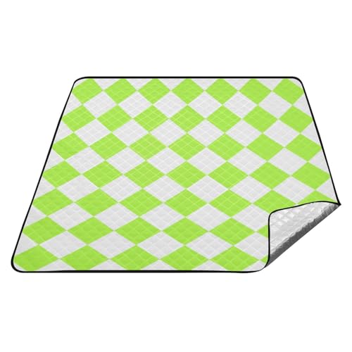 Buffalo Plaid Gelb Grün Weiß Wasserdicht Picknick Essentials Große Rasen Wanderdecke für Outdoors-Menschen Konzertdecke Tapete de Picknick Buffalo Plaid Gelb Grün Weiß Wasserdicht Picknick Essentials Große Rasen Wanderdecke für Outdoors-Menschen Konzertdecke Tapete de Picknick von tplaotee