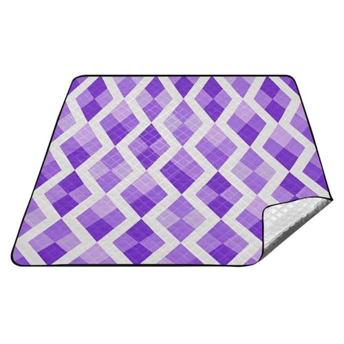 Fashion Lavender karierte wasserdichte Outdoor-Decken, wasserabweisend, Rasen, wasserdichte Decke für 4 bis 6 Erwachsene, Frühlingsgeschenke, Manta de Playa Anti Fashion Lavender karierte wasserdichte Outdoor-Decken, wasserabweisend, Rasen, wasserdichte Decke für 4 bis 6 Erwachsene, Frühlingsgeschenke, Manta de Playa Anti von tplaotee
