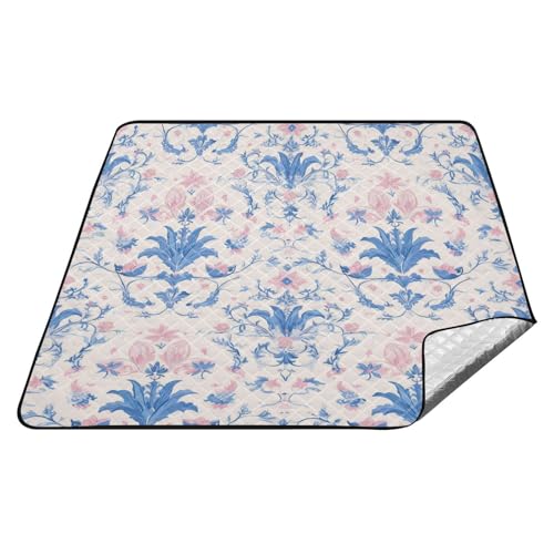 Fleur-de-lis Pfirsichblaue Retro-wasserdichte Outdoor-Decke, großes Gras, Rasendecke für Erwachsene, Sommergeschenk, Tapete para playa Fleur-de-lis Pfirsichblaue Retro-wasserdichte Outdoor-Decke, großes Gras, Rasendecke für Erwachsene, Sommergeschenk, Tapete para playa von tplaotee