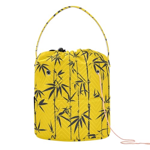 Gelbe Garnaufbewahrung, Stricktaschen, Tragetaschen, tragbar, für Strickset, Bastelorganizer Gelbe Garnaufbewahrung, Stricktaschen, Tragetaschen, tragbar, für Strickset, Bastelorganizer von tplaotee