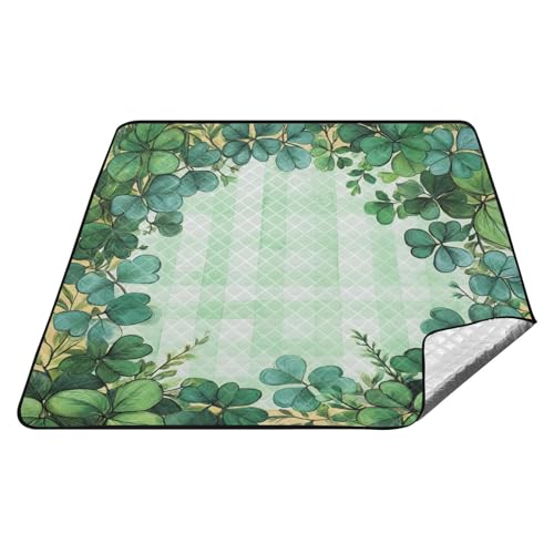 Green St. Patrick's Clover Buffalo Plaid wasserdichte Campingdecke wasserabweisend Rasen Außendecken für Gras für 4 bis 6 Erwachsene Frühlingsgeschenke cobija para el parque Green St. Patrick's Clover Buffalo Plaid wasserdichte Campingdecke wasserabweisend Rasen Außendecken für Gras für 4 bis 6 Erwachsene Frühlingsgeschenke cobija para el parque von tplaotee