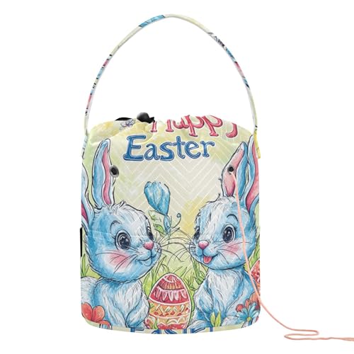 Häkelgarn-Tasche mit Hasen-Motiv, tragbar, für Stricknadeln, Häkelzubehör Häkelgarn-Tasche mit Hasen-Motiv, tragbar, für Stricknadeln, Häkelzubehör von tplaotee