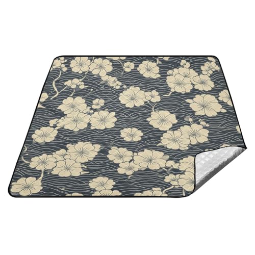 Japanisches Blumenmuster Tinte Wolke wasserdichte Outdoor-Picknick-Matte großer Rasen Outdoor-Spielmatte für Outdoor-Menschen Frühlingsgeschenke Tapete de Praia Japanisches Blumenmuster Tinte Wolke wasserdichte Outdoor-Picknick-Matte großer Rasen Outdoor-Spielmatte für Outdoor-Menschen Frühlingsgeschenke Tapete de Praia von tplaotee