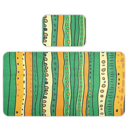 Kühlende Baby-Matratzenauflage, 71,1 x 132,1 cm, atmungsaktive Bettauflagen für Kinder für Babys und Kleinkinder, Orange / Grün Kühlende Baby-Matratzenauflage, 71,1 x 132,1 cm, atmungsaktive Bettauflagen für Kinder für Babys und Kleinkinder, Orange / Grün von tplaotee