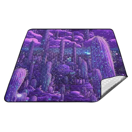 Lila Techno Kaktus wasserdichte Campingdecke XXL Outdoor Party Tragbare Picknickdecke für Outdoor Frauen Frühling Geschenke alfombra para playa Lila Techno Kaktus wasserdichte Campingdecke XXL Outdoor Party Tragbare Picknickdecke für Outdoor Frauen Frühling Geschenke alfombra para playa von tplaotee