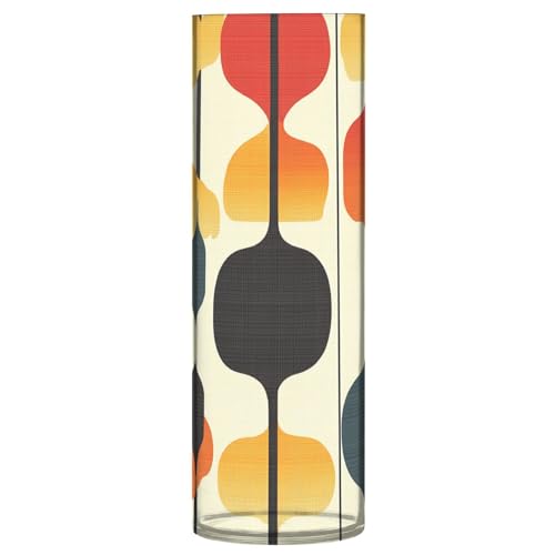 Mid Century Vasen für Blumen, moderner Stil, geometrische Form, Kunststoff, zylinderförmig, 30 x 9 cm, moderne Vasen für Wohnzimmer, Küche, Tisch, Bibliothek, Party-Dekoration Mid Century Vasen für Blumen, moderner Stil, geometrische Form, Kunststoff, zylinderförmig, 30 x 9 cm, moderne Vasen für Wohnzimmer, Küche, Tisch, Bibliothek, Party-Dekoration von tplaotee