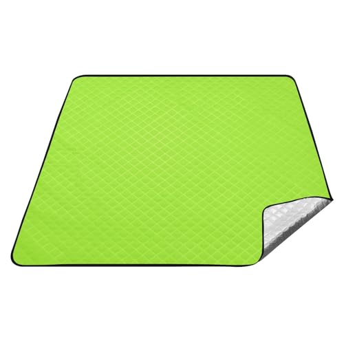 Picknickdecke für Gras, Picknick-Artikel, unifarben, wasserdicht, für Strand-Essentials, XXL, Grün / Gelb Picknickdecke für Gras, Picknick-Artikel, unifarben, wasserdicht, für Strand-Essentials, XXL, Grün / Gelb von tplaotee