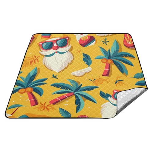 Sommerbrille Kokospalmen wasserdichte Outdoor-Matte XXL Strand Camping Bodenmatte für 4 bis 6 Erwachsene Sommer Geschenk Teppich Para Picknick von tplaotee