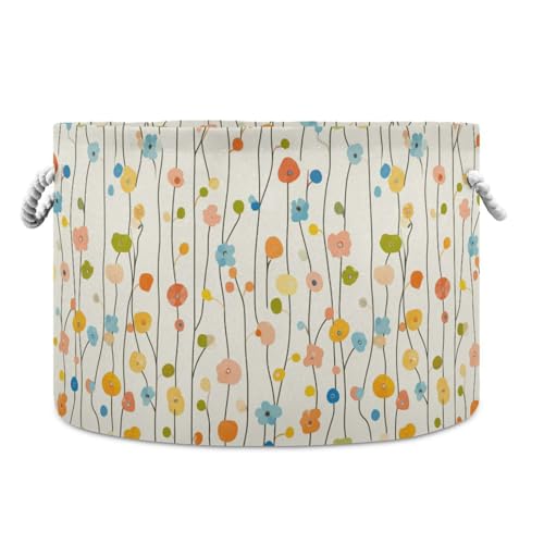 Spring Small Flowers Fresh Aufbewahrungskorb, faltbar und wasserdicht, Wäschekorb mit Griffen, mit stabilen Griffbeuteln, 91 l, Aufbewahrung für Küche, Zimmerdecke Spring Small Flowers Fresh Aufbewahrungskorb, faltbar und wasserdicht, Wäschekorb mit Griffen, mit stabilen Griffbeuteln, 91 l, Aufbewahrung für Küche, Zimmerdecke von tplaotee