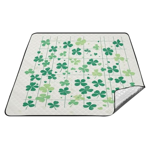 St Green Clover Wasserdichte Parkdecke, groß, tragbar, für 4 bis 6 Erwachsene, Konzertdecke, Matte für Picknick St Green Clover Wasserdichte Parkdecke, groß, tragbar, für 4 bis 6 Erwachsene, Konzertdecke, Matte für Picknick von tplaotee