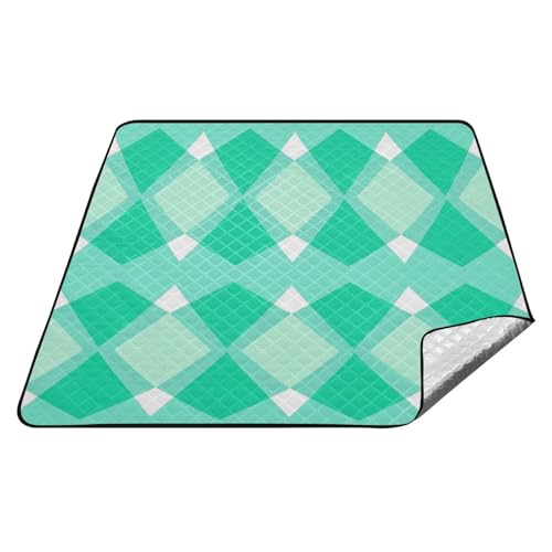 Wasserdichte Picknickdecke, rautenfarben, groß, tragbar, für den Außenbereich, für Familien-Picknickartikel, Mantas, Parques, Türkis Wasserdichte Picknickdecke, rautenfarben, groß, tragbar, für den Außenbereich, für Familien-Picknickartikel, Mantas, Parques, Türkis von tplaotee
