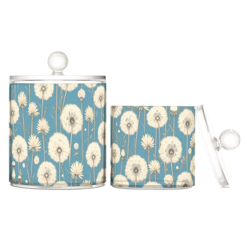 tplaotee Aufbewahrungsboxen aus Kunststoff mit Löwenzahn-Blume, Retro-Stil, viktorianisch, transparent, mit Deckel, Badezimmer-Utensilien, Dekoration, kleine Aufbewahrungsbehälter für Zahnseide tplaotee Aufbewahrungsboxen aus Kunststoff mit Löwenzahn-Blume, Retro-Stil, viktorianisch, transparent, mit Deckel, Badezimmer-Utensilien, Dekoration, kleine Aufbewahrungsbehälter für Zahnseide von tplaotee