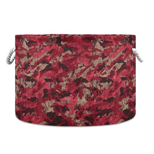 tplaotee Aufbewahrungskorb, faltbar, wasserdicht, für Regale mit stabilem Griff, große Aufbewahrung für Zimmer, Büro, Bettwäsche, Camouflage, Rot tplaotee Aufbewahrungskorb, faltbar, wasserdicht, für Regale mit stabilem Griff, große Aufbewahrung für Zimmer, Büro, Bettwäsche, Camouflage, Rot von tplaotee