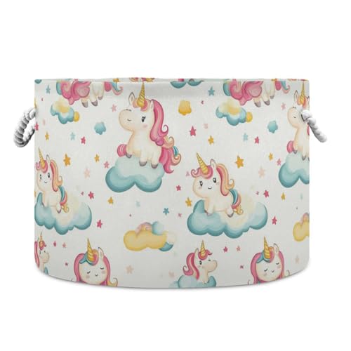 tplaotee Aufbewahrungskorb für Kinder, niedlich, Einhörner, Wolke, Sterne, weiß, faltbar und wasserdicht, mit stabilem Griff, 95 l Stauraum für Schreibtisch, Schrank, Kinder tplaotee Aufbewahrungskorb für Kinder, niedlich, Einhörner, Wolke, Sterne, weiß, faltbar und wasserdicht, mit stabilem Griff, 95 l Stauraum für Schreibtisch, Schrank, Kinder von tplaotee