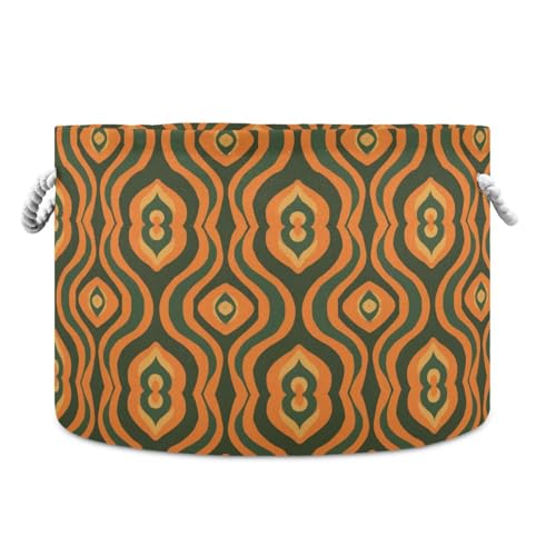 tplaotee Aufbewahrungskorb in abstrakter Form, zusammenklappbare und wasserdichte Behälter für Spielzeug mit stabilem Griff, zum Organisieren von Dekoration für Büro, Waschküche, Spielzeug von tplaotee