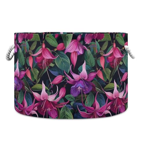 tplaotee Aufbewahrungskorb mit Blumenmotiv, faltbar, wasserdicht, mit stabilem Griff, Mini-Aufbewahrungskörbe für Waschküche, Regale, Steppdecken tplaotee Aufbewahrungskorb mit Blumenmotiv, faltbar, wasserdicht, mit stabilem Griff, Mini-Aufbewahrungskörbe für Waschküche, Regale, Steppdecken von tplaotee