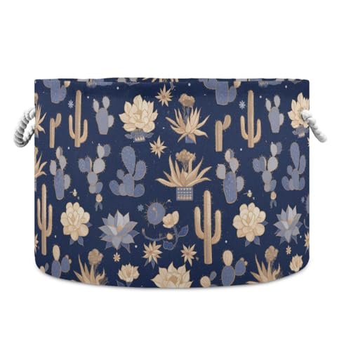 tplaotee Aufbewahrungskorb mit Kaktusblumen, zusammenklappbar und wasserdicht, Stoffkörbe mit stabilem Griff, 95 l Stauraum für Regale, Schrank, Steppdecke tplaotee Aufbewahrungskorb mit Kaktusblumen, zusammenklappbar und wasserdicht, Stoffkörbe mit stabilem Griff, 95 l Stauraum für Regale, Schrank, Steppdecke von tplaotee